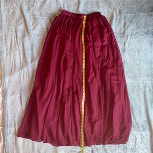 Beautiful Wine Red Skirt